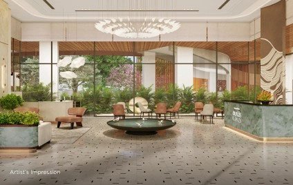 Double-Height Air-Conditioned Lobby